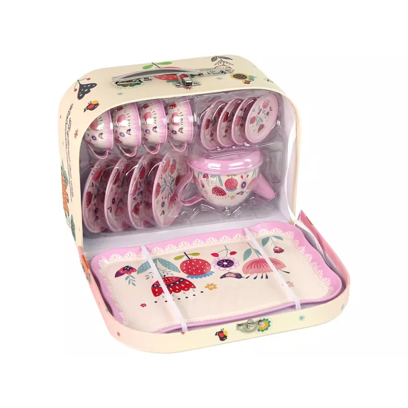 LEAN TOYS Sada na kávu a čaj v kufríku