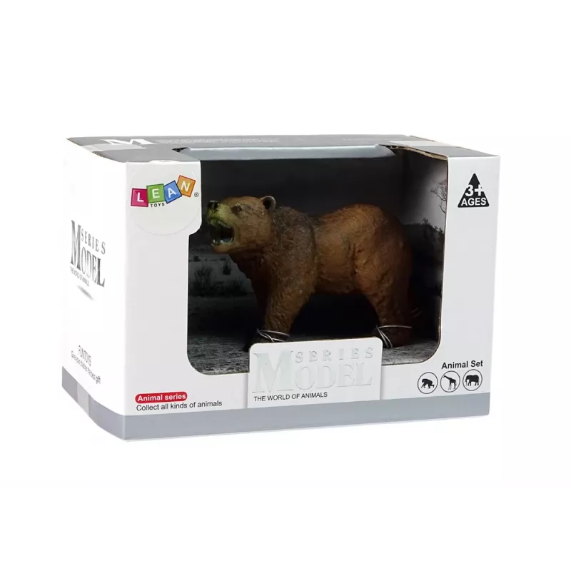 LEAN TOYS zberateľská figúrka medveď hnedý zvieratá sveta