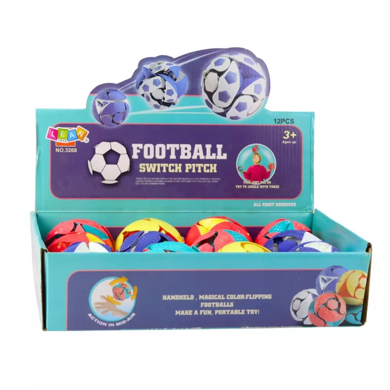 LEAN TOYS žonglovacia lopta s farebnou zmenou LED 8 cm viacfarebná