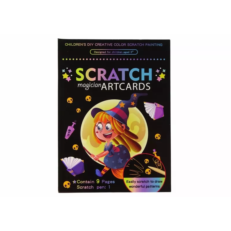 LEAN TOYS Škrabacia omaľovánka pre deti magic