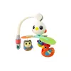 LEAN TOYS Farebné vtáčiky, melodický kolotoč na detskú postieľku a kočík