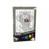LEAN TOYS Puzzle farby 500 slon