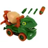 LEAN TOYS Miešačka na betón dinosaurus Unwrecker zelené príslušenstvo
