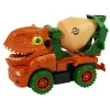 LEAN TOYS Miešačka na betón dinosaurus Unwrecker oranžové príslušenstvo