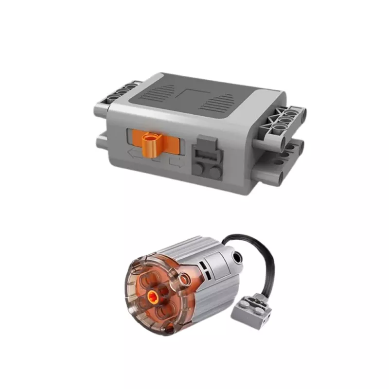 LEAN TOYS Stavebné kocky guľová dráha s elektromotorom 2520 dielov