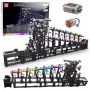 LEAN TOYS Stavebné kocky guľová dráha s elektromotorom 2520 dielov