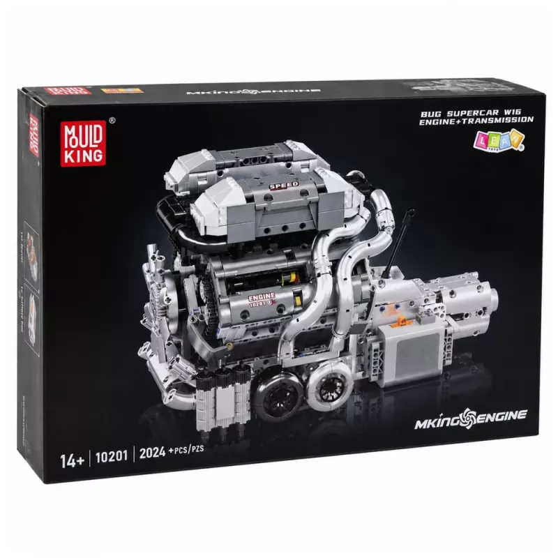 LEAN TOYS stavebnica auto motor V8 prevodovka 2024 el.