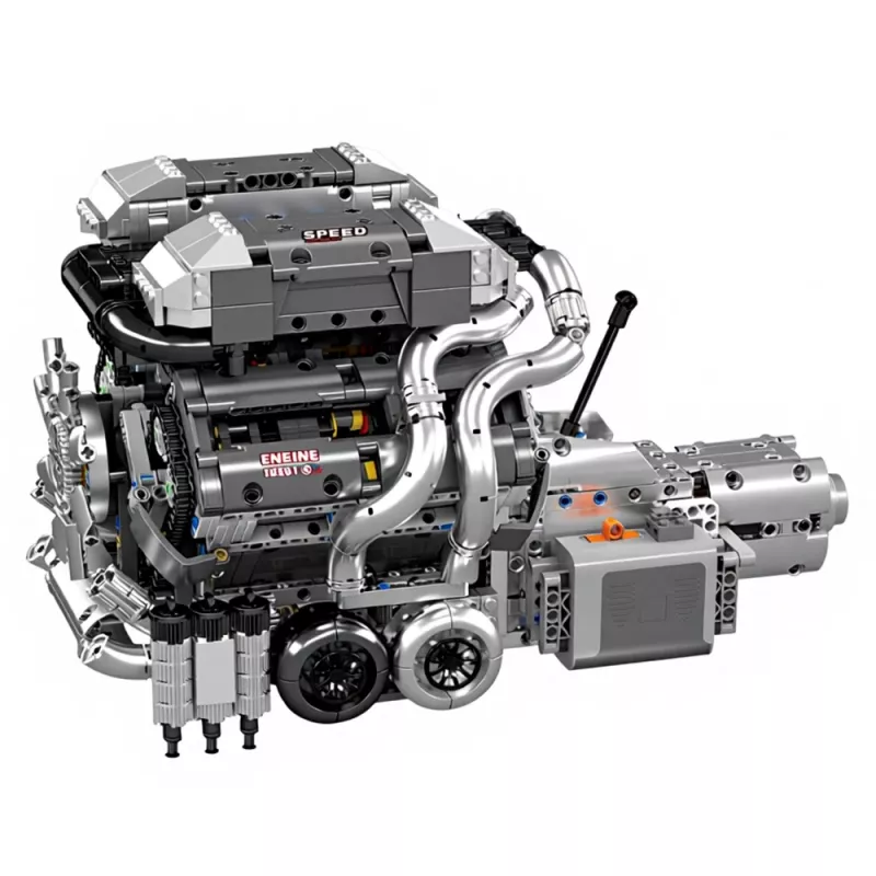 LEAN TOYS stavebnica auto motor V8 prevodovka 2024 el.