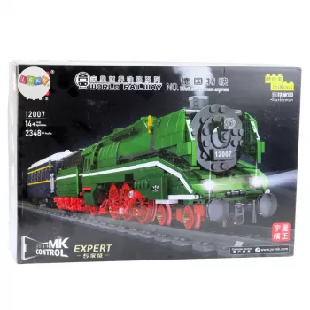 LEAN TOYS stavebnica diaľkovo ovládaná parná lokomotíva RC 2348 el.