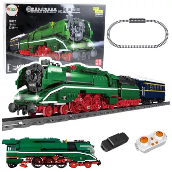 LEAN TOYS stavebnica diaľkovo ovládaná parná lokomotíva RC 2348 el.