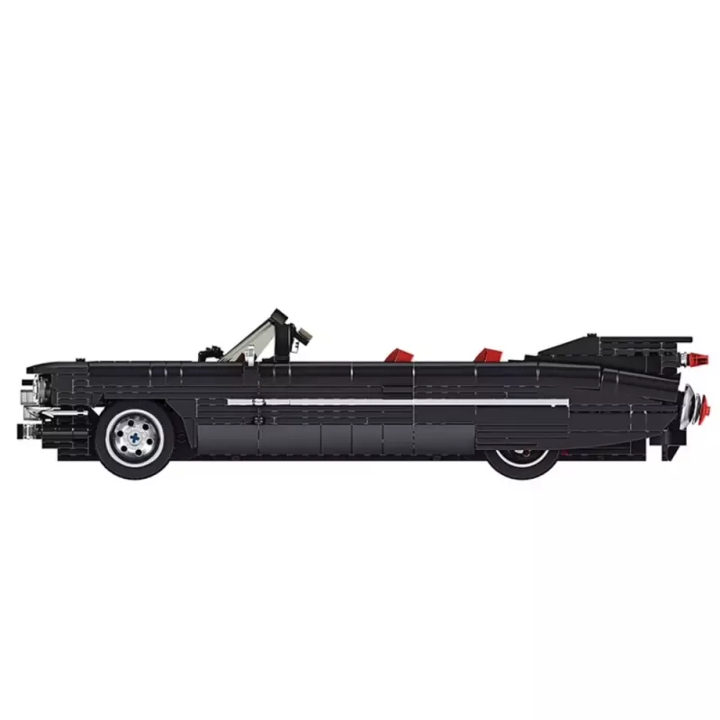 LEAN TOYS stavebnica klasické auto kabriolet Cadi-Elrado čierna 1324 dielov