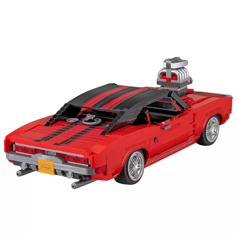 LEAN TOYS stavebnica športové auto Charger červená 1869 dielov