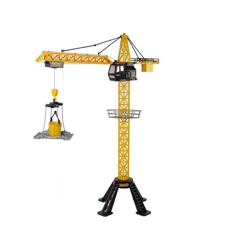 LEAN TOYS Stavebný žeriav s diaľkovým ovládaním 90 cm vysoká stavebnica Eiffelova veža