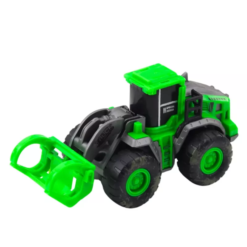 LEAN TOYS Stavebné vozidlo bager nakladač buldozér zelený pohon mix