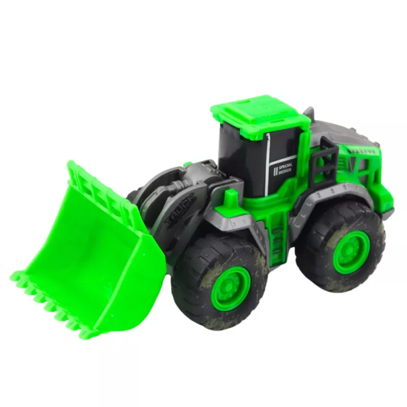 LEAN TOYS Stavebné vozidlo bager nakladač buldozér zelený pohon mix