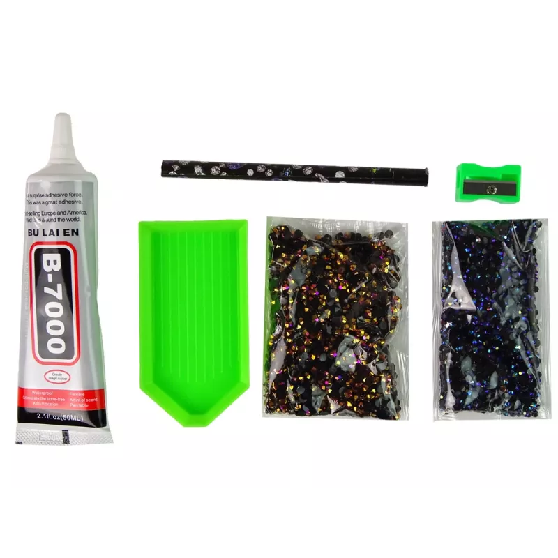 LEAN TOYS kreatívna sada jednorožec DIY diamanty kryštály hnedá