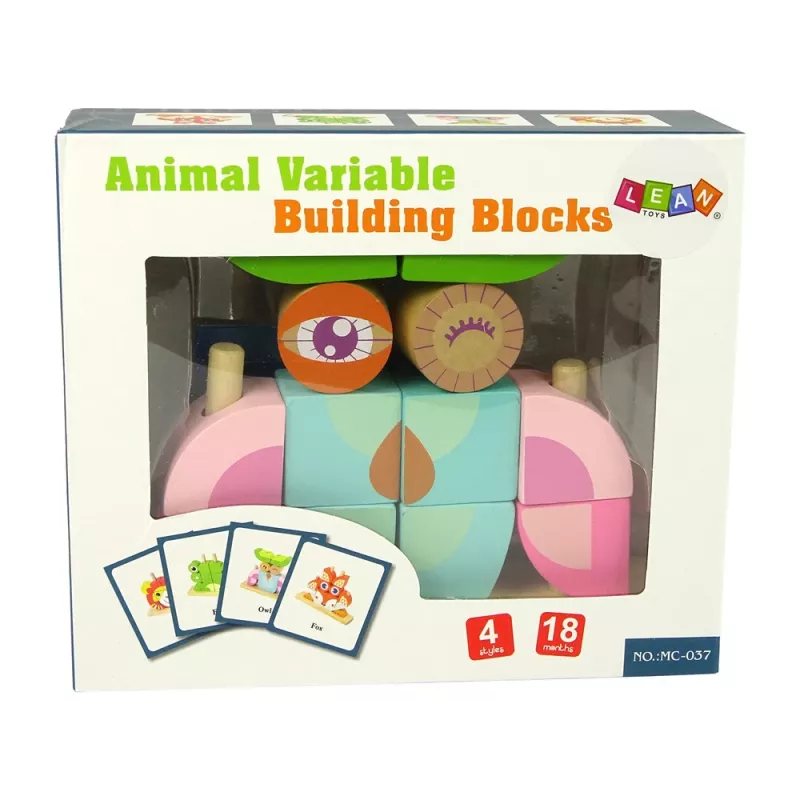 LEAN TOYS kreatívne drevené priestorové puzzle sova 3D