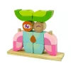 LEAN TOYS kreatívne drevené priestorové puzzle sova 3D