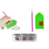 LEAN TOYS diamantové vyšívanie samolepky zvieratá záhrada dúha mozaika