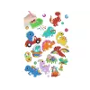 LEAN TOYS diamantové vyšívanie samolepky dinosaury mozaika