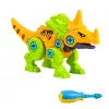 LEAN TOYS dinosaurus stavebné kocky skrutkovacia sada so skrutkovačom 4-in-1