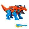 LEAN TOYS dinosaurus stavebné kocky skrutkovacia sada so skrutkovačom 4-in-1