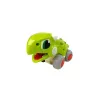 LEAN TOYS Dinosaurus na kolieskach, zelená figúrka