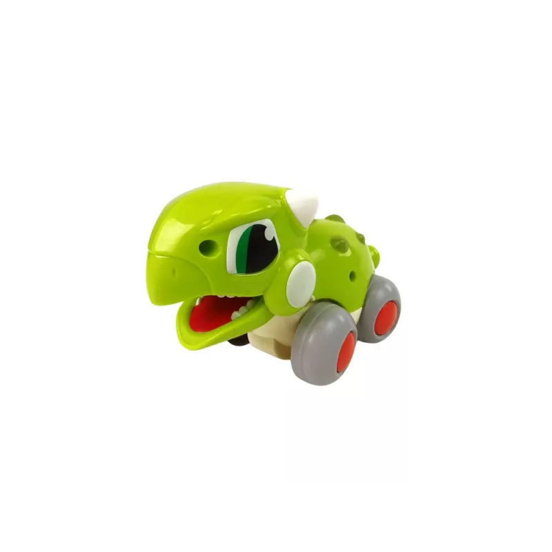 LEAN TOYS Dinosaurus na kolieskach, zelená figúrka