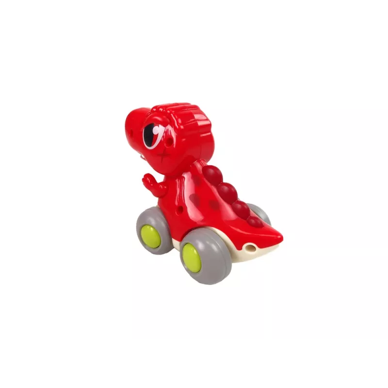 LEAN TOYS Dinosaurus na kolieskach T-Rex, červená figúrka