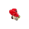 LEAN TOYS Dinosaurus na kolieskach T-Rex, červená figúrka