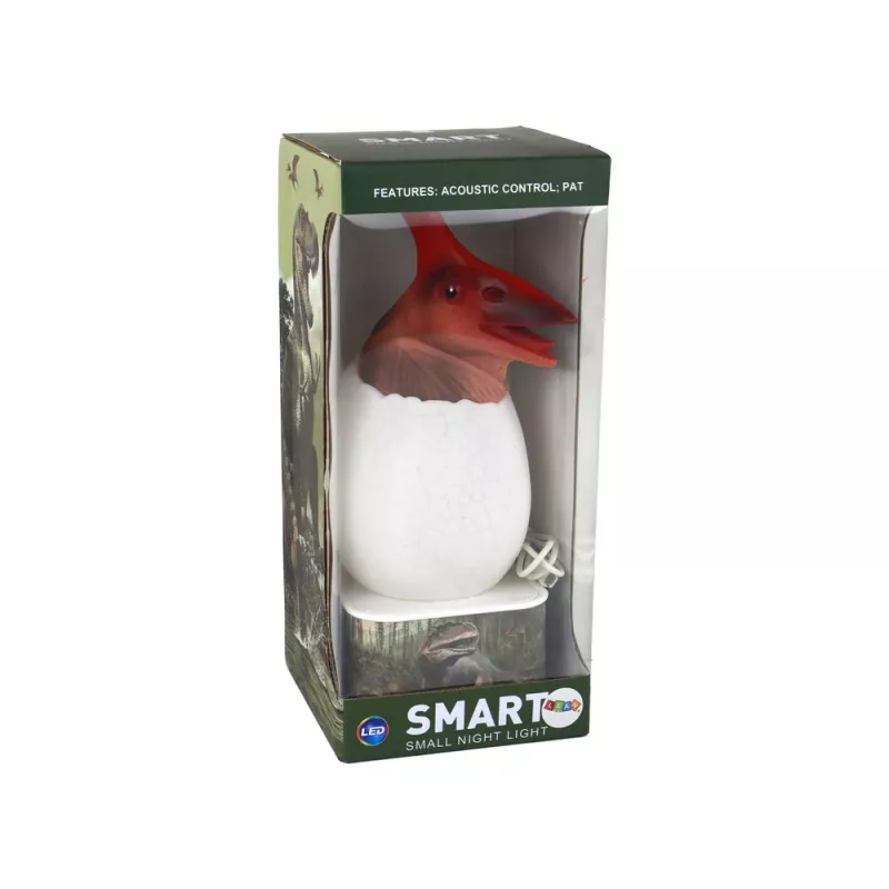 LEAN TOYS dinosaurus pterosaurus LED Micro USB vajíčko lampa - 16 RGB farieb, dotyk & diaľkové ovládanie, nabíjateľná