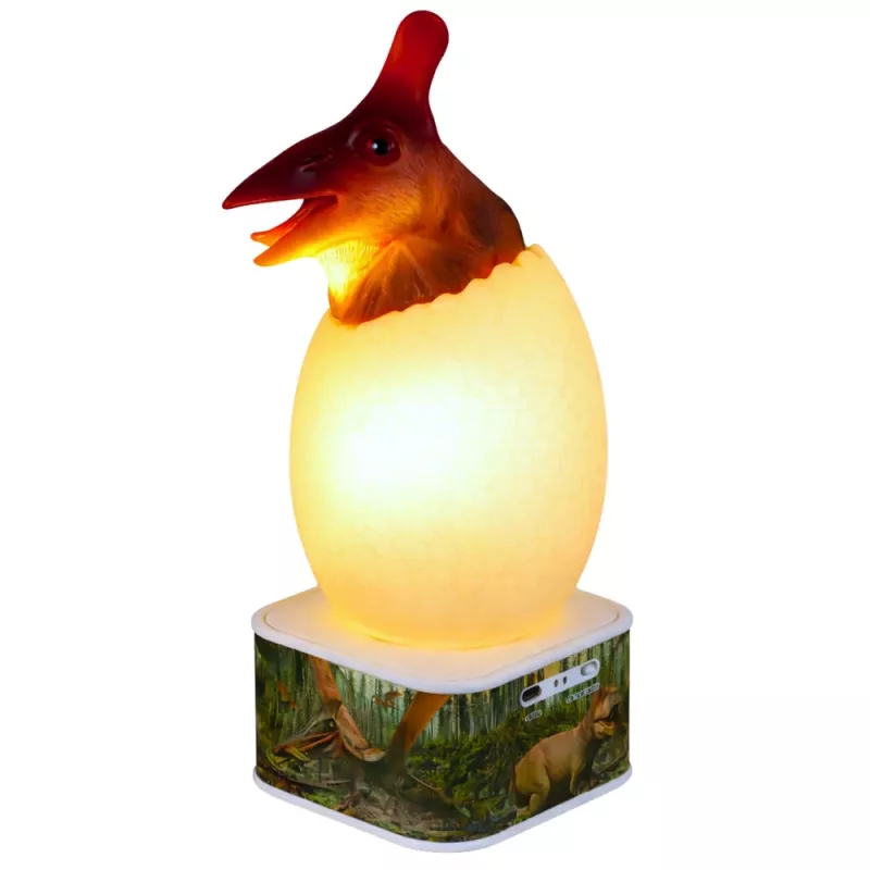 LEAN TOYS dinosaurus pterosaurus LED Micro USB vajíčko lampa - 16 RGB farieb, dotyk & diaľkové ovládanie, nabíjateľná