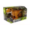 LEAN TOYS Dinosaurus diaľkovo ovládaný R/C bronzový zvuk svetlo