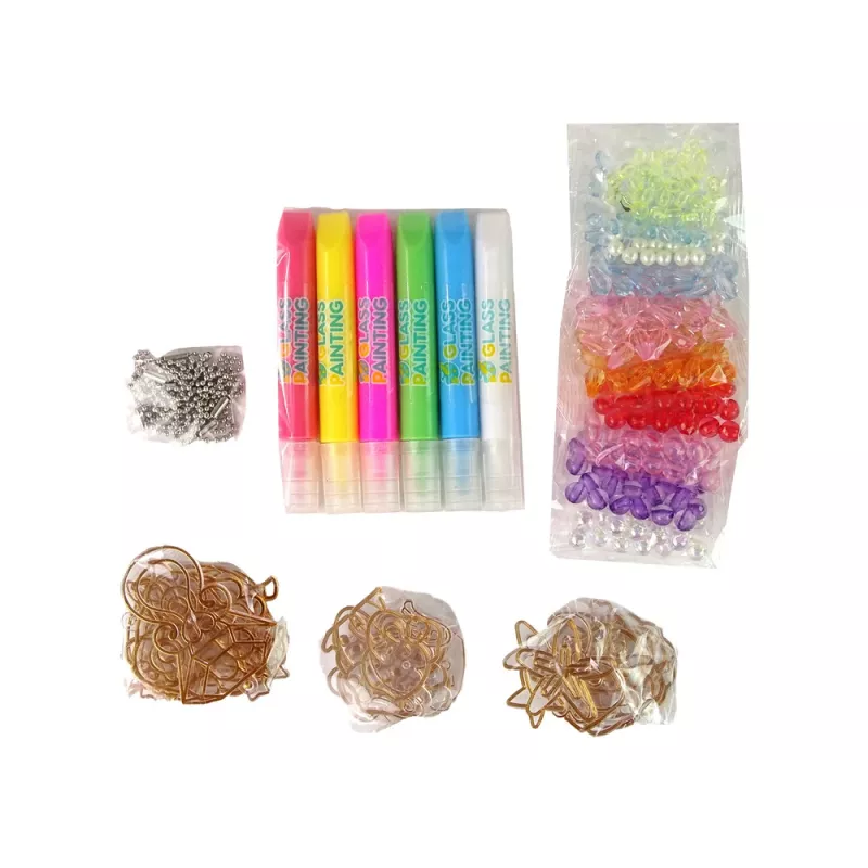 LEAN TOYS DIY sada na výrobu šperkov korálky špendlíky