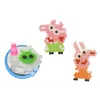 LEAN TOYS DIY Sada magických vodných korálok 8 farieb prasiatok