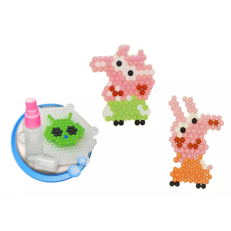 LEAN TOYS DIY Sada magických vodných korálok 8 farieb prasiatok