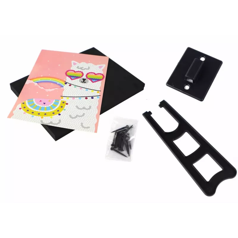 LEAN TOYS DIY sada flitre vysoké podpätky sovi rám farebné