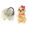 LEAN TOYS Bábika pre deti Emily so psom dlhé vlasy