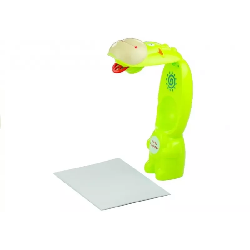 LEAN TOYS kresliaci projektor krava 3 disky fixka zelený 3v1