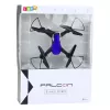 LEAN TOYS dron šesťosový gyroskop LED svetlá 360° rotácia modrý