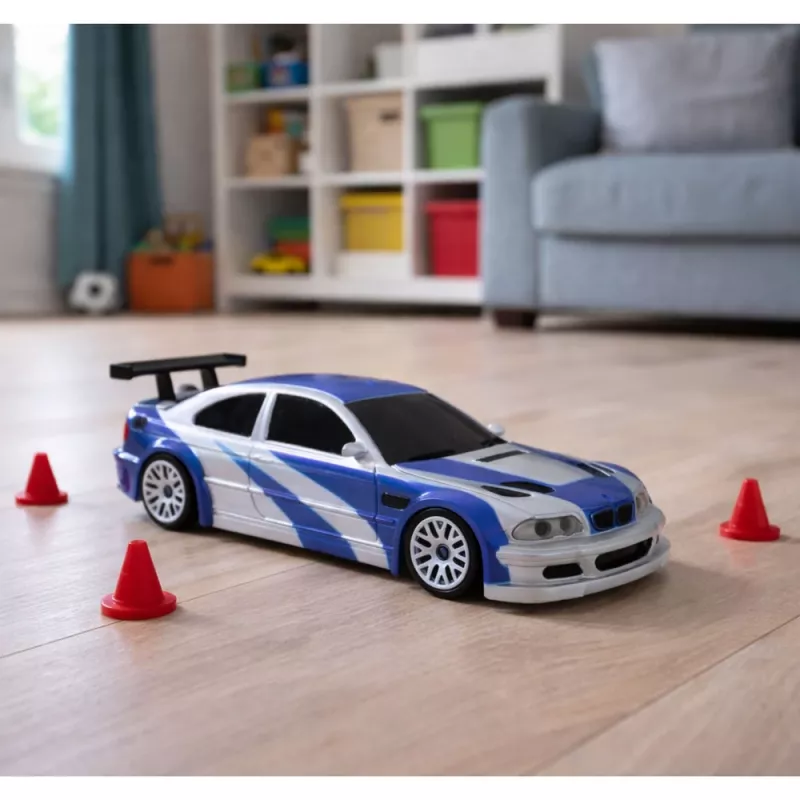LEAN TOYS E46 diaľkovo ovládané driftové športové auto RC kužele 15 km/h 1:43