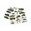 LEAN TOYS vzdelávacie magnetické puzzle sada - téma pozemná vojna
