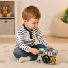 LEAN TOYS edukačná manipulačná doska simulátor volantu svetlá zvuky