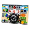LEAN TOYS edukačná manipulačná doska simulátor volantu svetlá zvuky