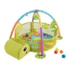 LEAN TOYS vzdelávacia podložka s korytnačou ohrádkou loptičky pre bábätká
