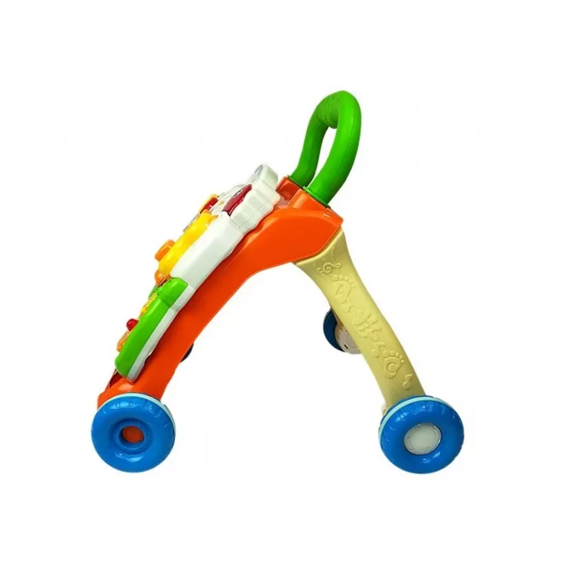 LEAN TOYS vzdelávacia chodítko pre bábätká s klavírom