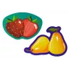 LEAN TOYS Vzdelávacie puzzle pre bábätká Ovocie 5 dielov 40 dielov