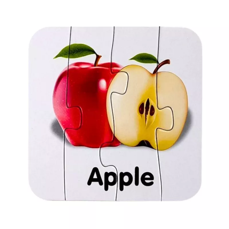 LEAN TOYS Vzdelávacie puzzle Ovocie Skladacie puzzle 10 spojení