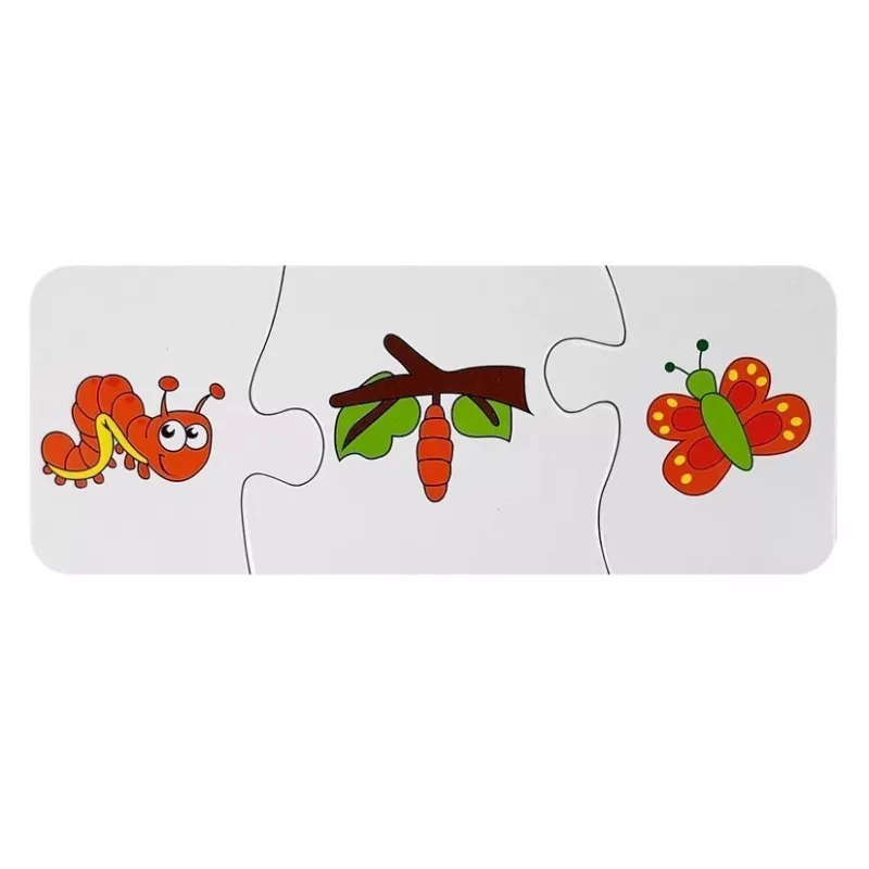 LEAN TOYS Vzdelávacie puzzle Učenie 10 spojení