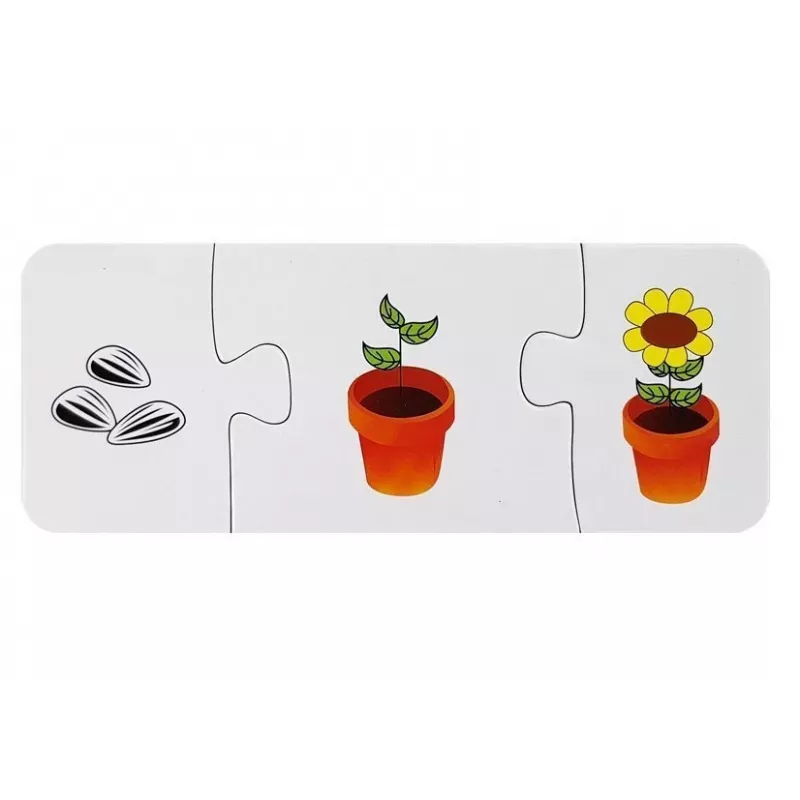LEAN TOYS Vzdelávacie puzzle Učenie 10 spojení